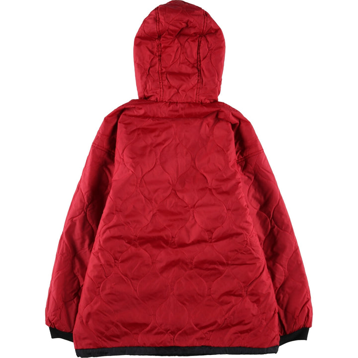 90'S Nike reversible half-zip puffer jacket, men's size small, vintage polyester black type Vintage Second Hand