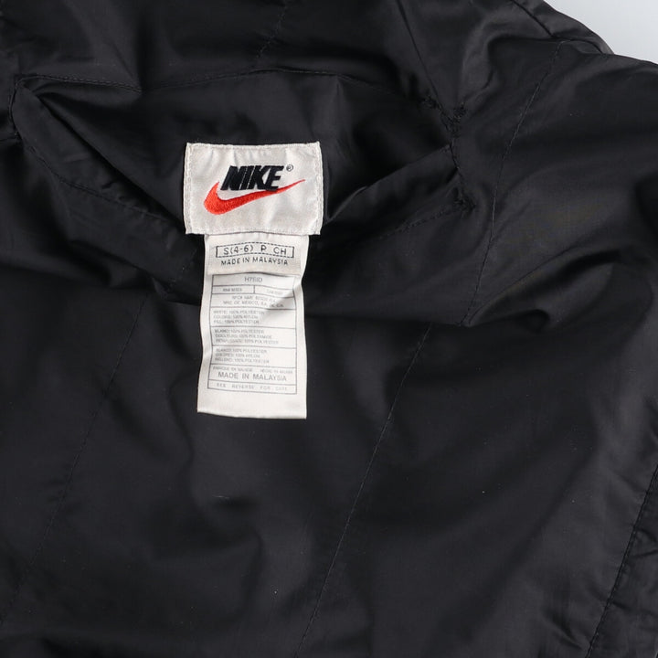 90'S Nike reversible half-zip puffer jacket, men's size small, vintage polyester black type Vintage Second Hand