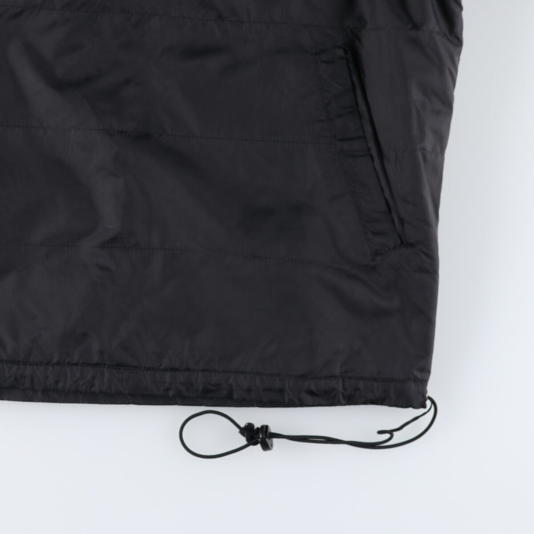 90'S Nike reversible half-zip puffer jacket, men's size small, vintage polyester black type Vintage Second Hand