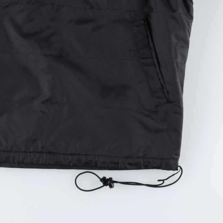 90'S Nike reversible half-zip puffer jacket, men's size small, vintage polyester black type Vintage Second Hand