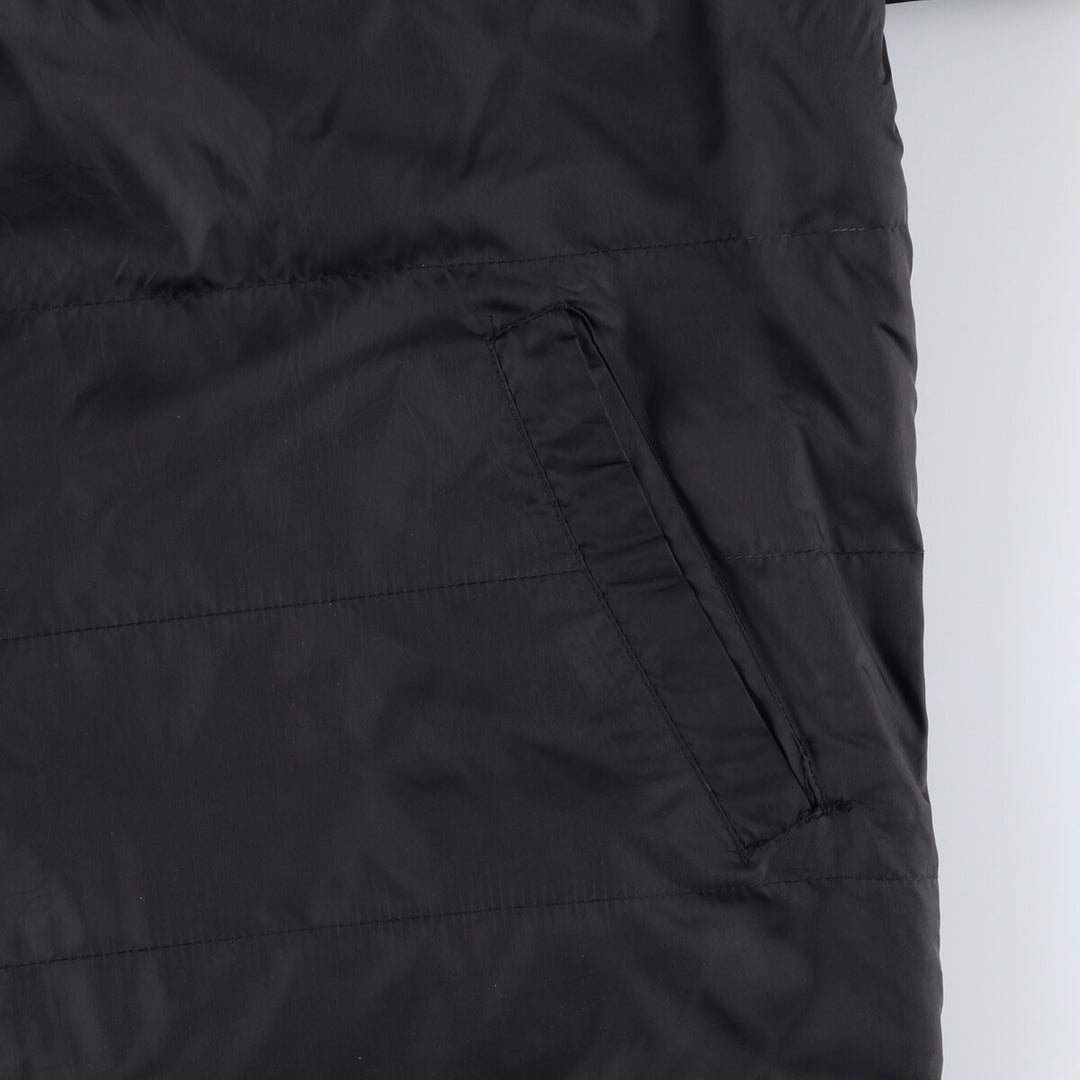 90'S Nike reversible half-zip puffer jacket, men's size small, vintage polyester black type Vintage Second Hand