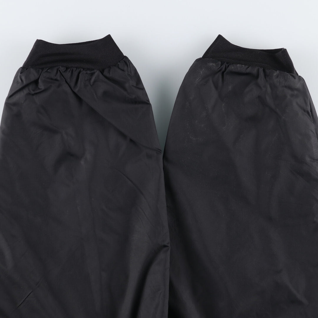 90'S Nike reversible half-zip puffer jacket, men's size small, vintage polyester black type Vintage Second Hand