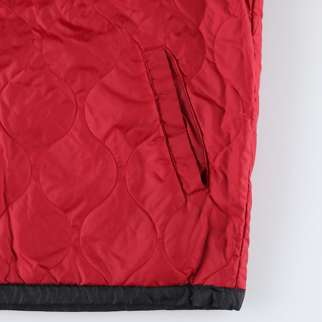 90'S Nike reversible half-zip puffer jacket, men's size small, vintage polyester black type Vintage Second Hand