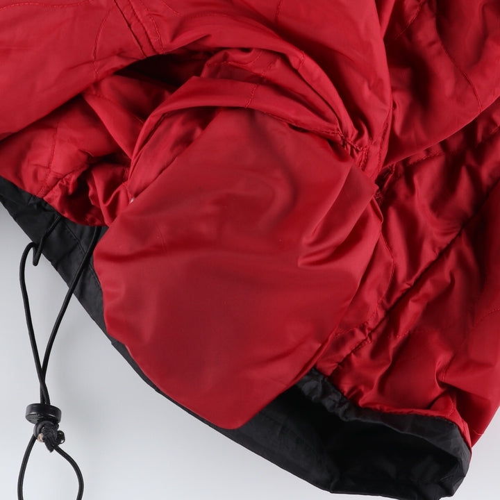 90'S Nike reversible half-zip puffer jacket, men's size small, vintage polyester black type Vintage Second Hand