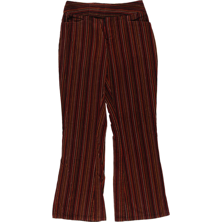 MIXIT Multi-stripe Flare-cut Corduroy Pants Women's L (w28) /eaa506520