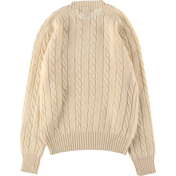 90'S St. Edmonds cable knit wool sweater, men's size M, vintage / eaa506532