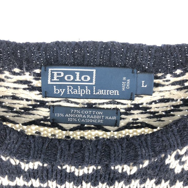 Ralph Lauren POLO by Ralph Lauren All-over Reindeer Pattern Nordic Sweater Men's L size / eaa506564