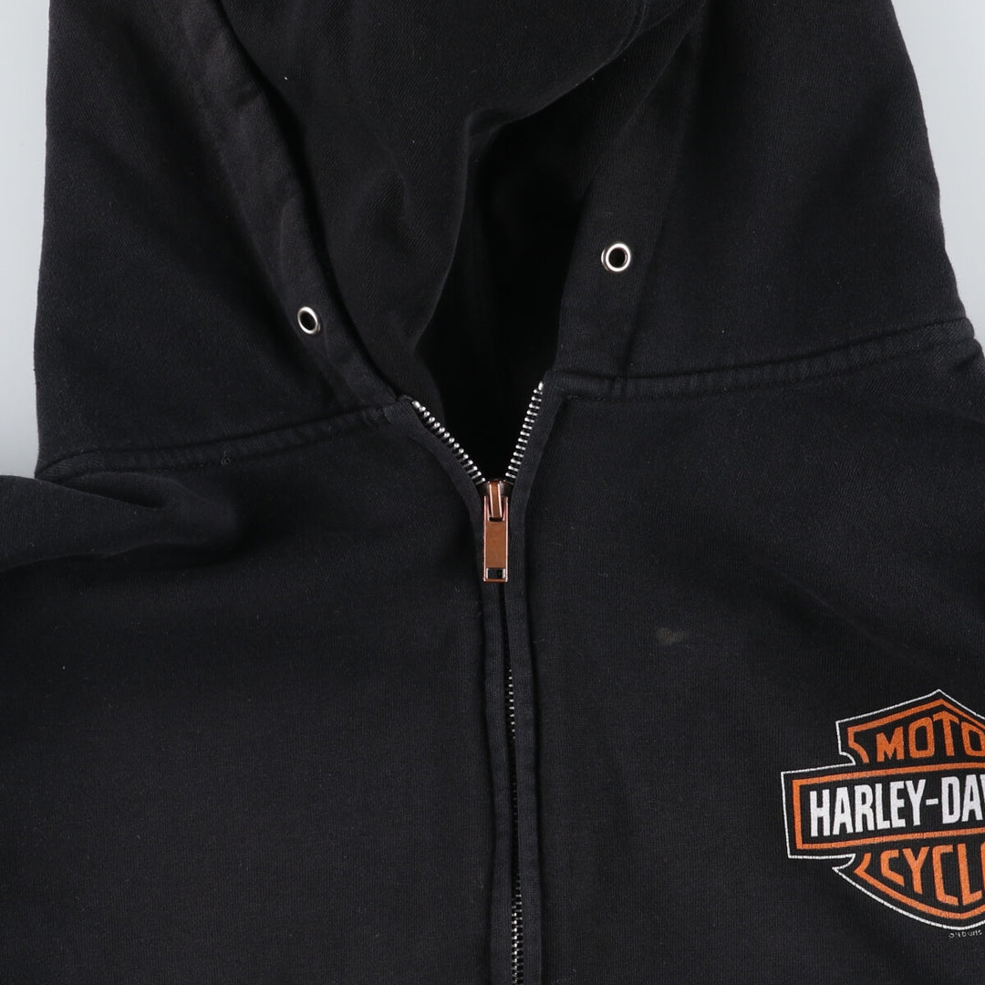 Harley-Davidson Back Print Sweat Full Zip Hoodie Men's XXL / eaa506565