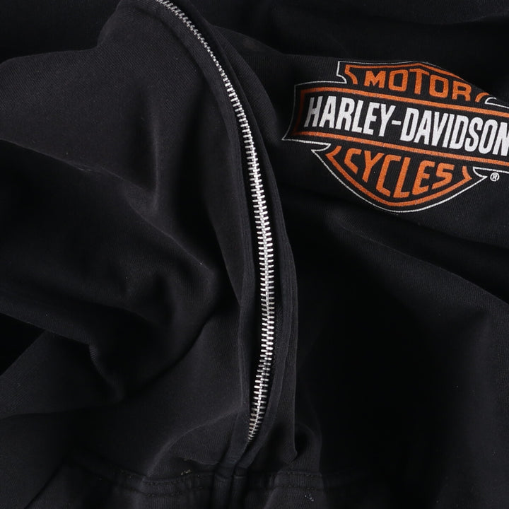 Harley-Davidson Back Print Sweat Full Zip Hoodie Men's XXL / eaa506565