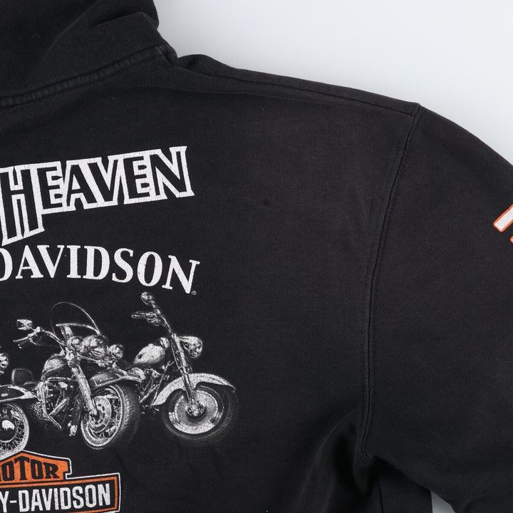 Harley-Davidson Back Print Sweat Full Zip Hoodie Men's XXL / eaa506565