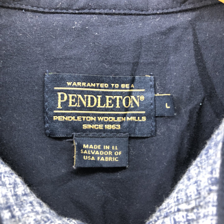 Pendleton Check Pattern Wool Shirt, Men's Size L / eaa506633