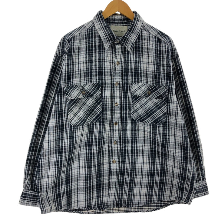 Great Land Long Sleeve Heavy Flannel Check Shirt Men's XL /eaa506719