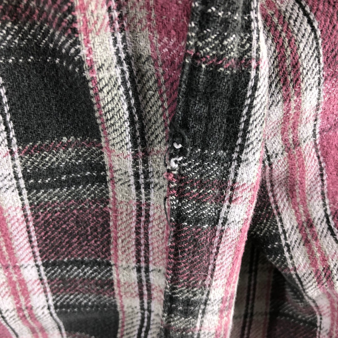 90'S DAKOTA Long Sleeve Heavy Flannel Check Shirt Men's XL Vintage /eaa506720