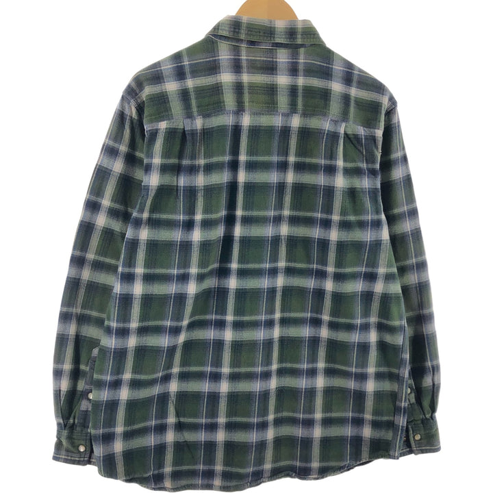 Carhartt RELAXED FIT Long Sleeve Heavy Flannel Check Shirt Men's L / eaa506723