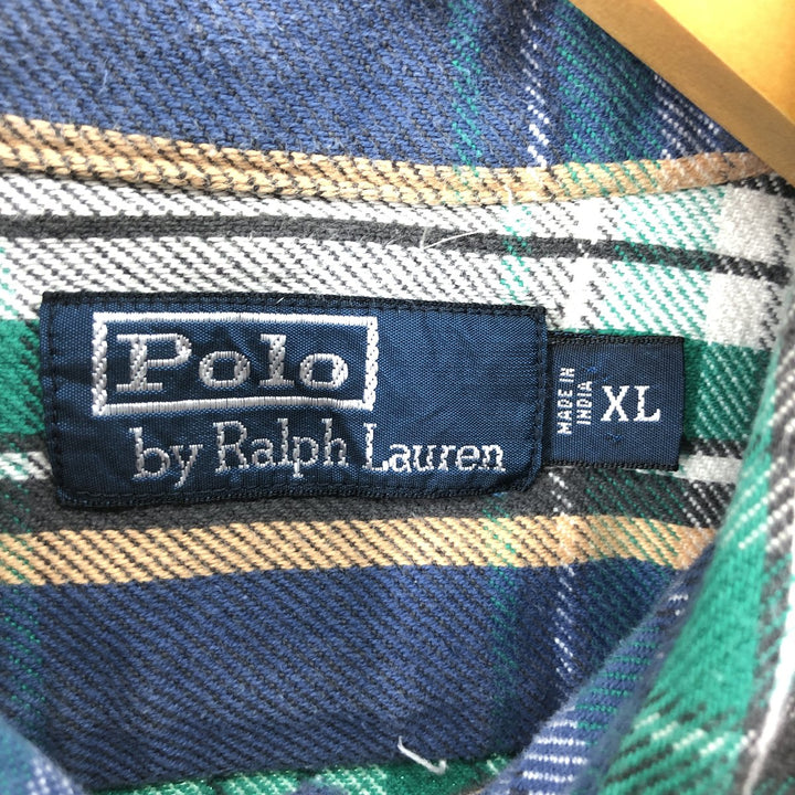 Ralph Lauren POLO by Ralph Lauren Long Sleeve Flannel Check Shirt Men's XL / eaa506729