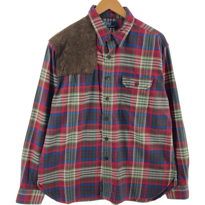 Ralph Lauren POLO by Ralph Lauren Long Sleeve Light Flannel Check Shirt Men's L / eaa506730