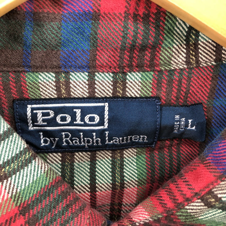 Ralph Lauren POLO by Ralph Lauren Long Sleeve Light Flannel Check Shirt Men's L / eaa506730