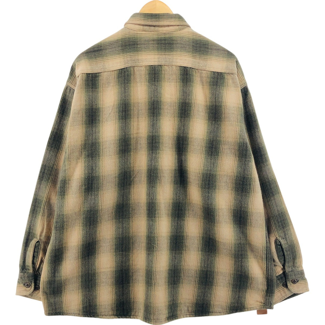 90s~00'S St. John's Bay Long Sleeve Flannel Check Shirt Men's XL Vintage /eaa506733