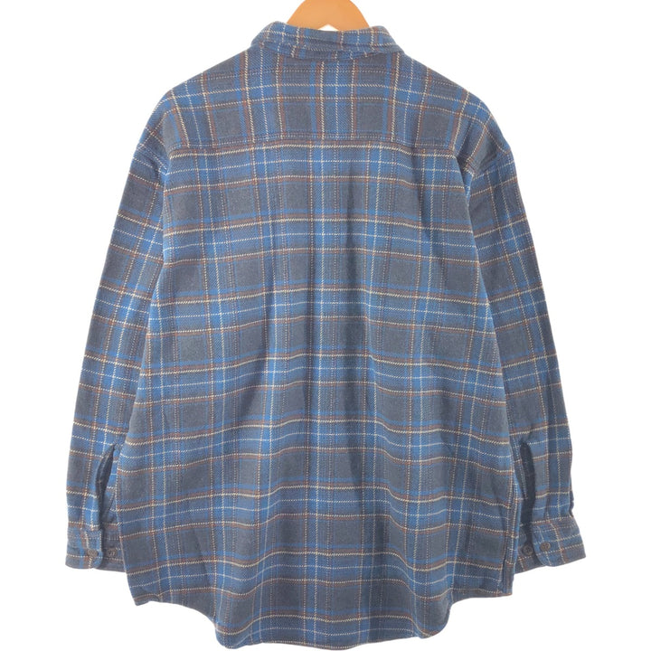 90s~00'S St. John's Bay Long Sleeve Light Nell Check Shirt Men's XL Vintage /eaa506750