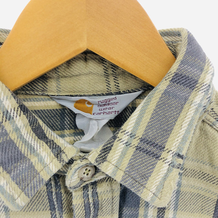 Carhartt Check Pattern Long Sleeve Flannel Check Shirt Men's L size / eaa506755