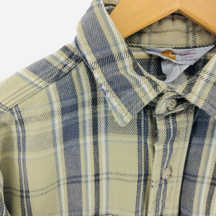 Carhartt Check Pattern Long Sleeve Flannel Check Shirt Men's L size / eaa506755