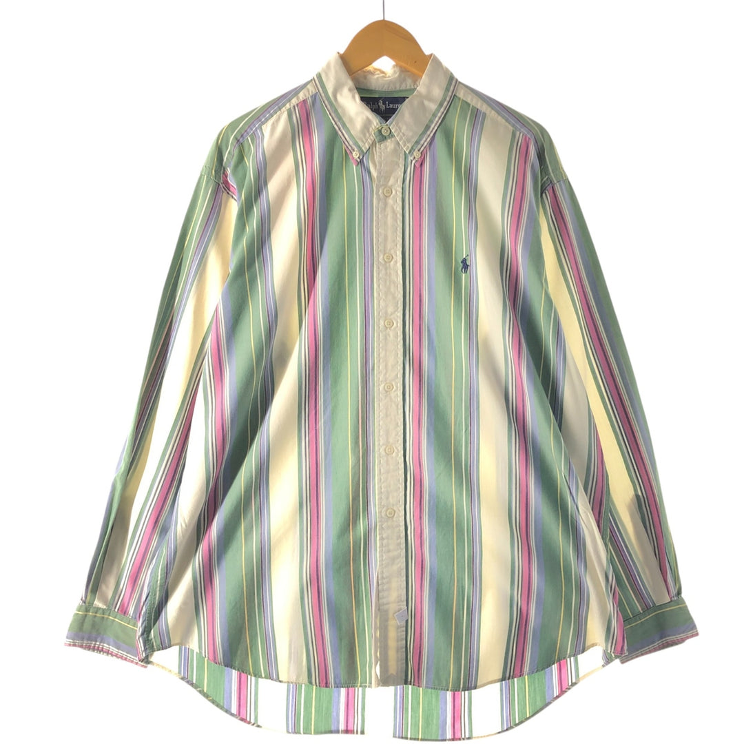 Ralph Lauren Multi-Stripe Long Sleeve Button-Down Striped Shirt Men's XL / eaa506758