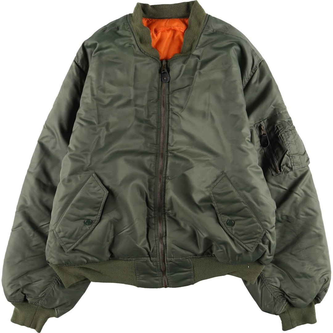 Civilian KNOX ARMORY MA-1 type military flight jacket, men's size L equivalent /eaa506797