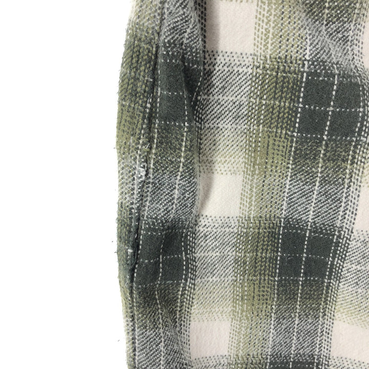 ST JOHN'S BAY Ombre Check Long Sleeve Flannel Check Shirt Box Shirt Men's L size /eaa506811