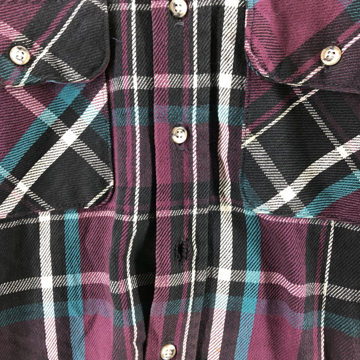 90'S Five Brother Long Sleeve Flannel Check Shirt Men's Medium Vintage /eaa506817