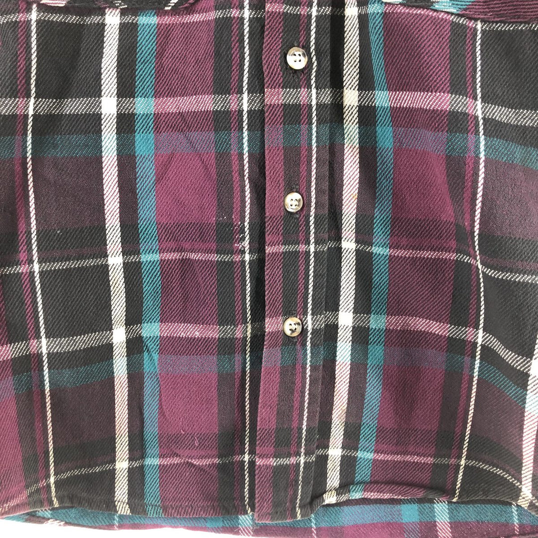 90'S Five Brother Long Sleeve Flannel Check Shirt Men's Medium Vintage /eaa506817