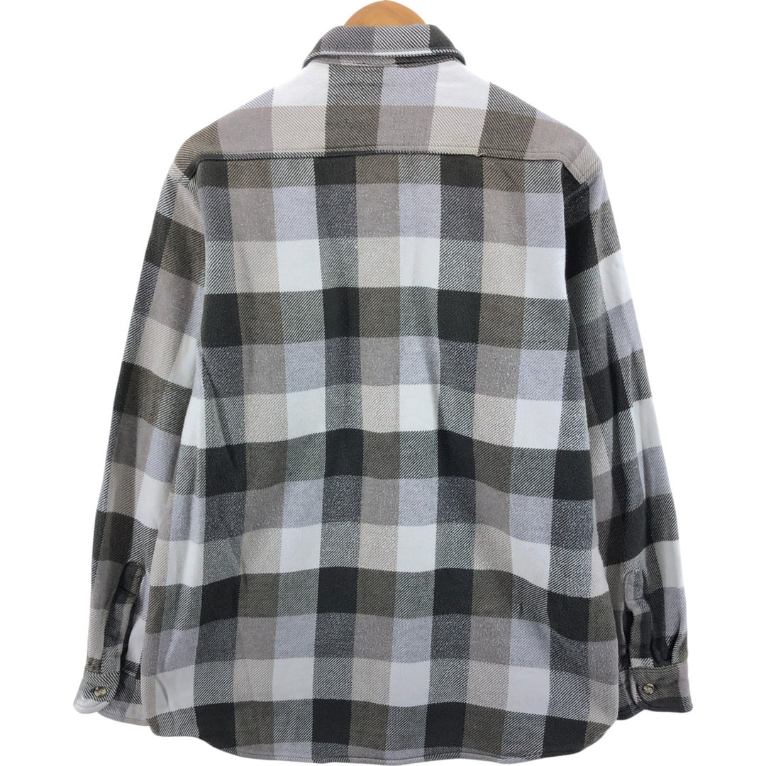 90'S Five Brother Long Sleeve Heavy Flannel Check Shirt Men's L Size Vintage /eaa506818