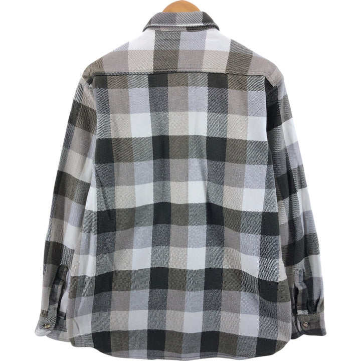 90'S Five Brother Long Sleeve Heavy Flannel Check Shirt Men's L Size Vintage /eaa506818