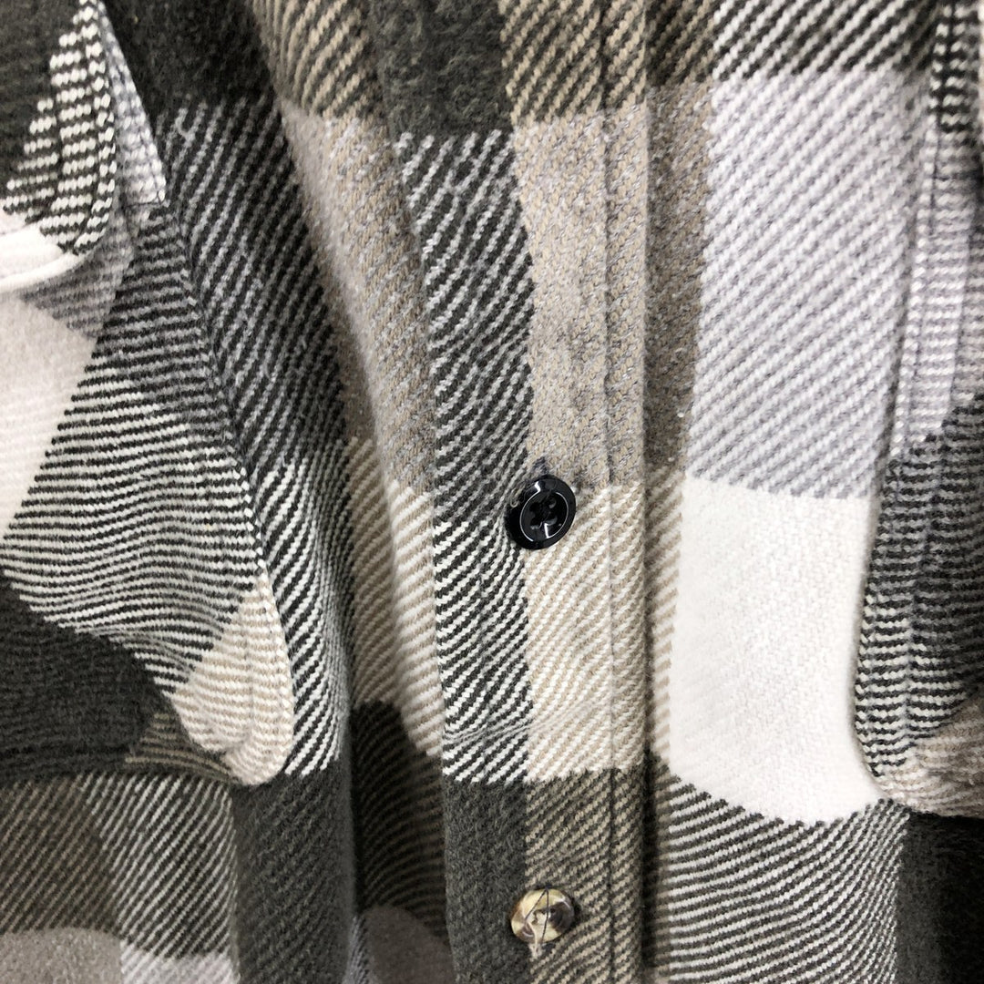 90'S Five Brother Long Sleeve Heavy Flannel Check Shirt Men's L Size Vintage /eaa506818