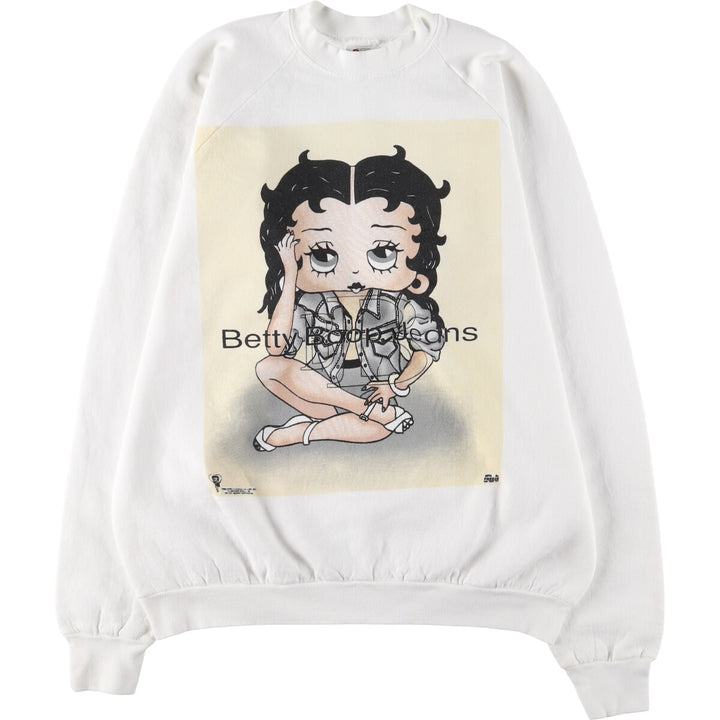 90'S LOONEY TUNES Betty Boop parody character sweatshirt, made in USA, men's XXL equivalent, vintage /eaa506832