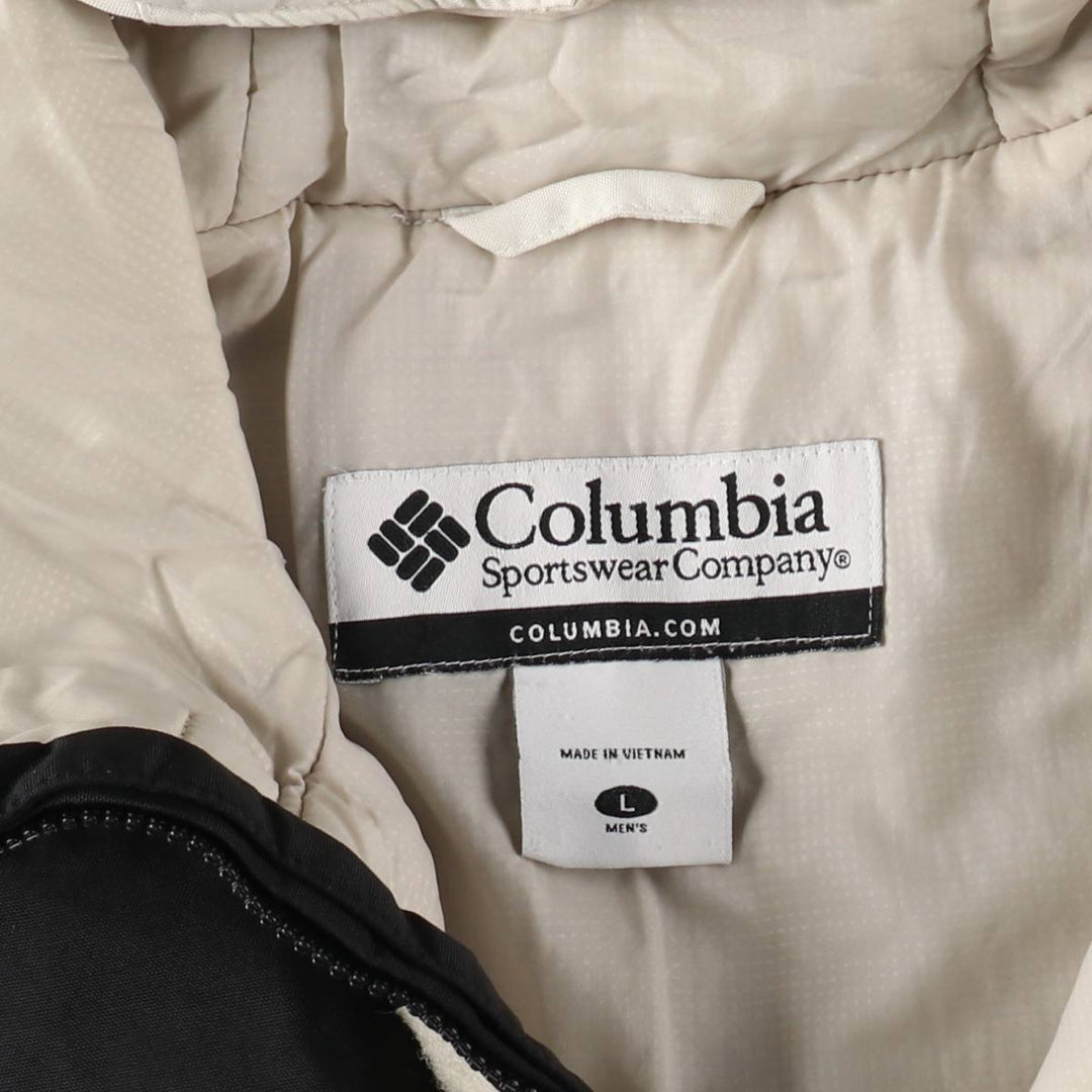 00'S Columbia Half Zip Padded Anorak Parka Puffer Jacket Men's L size / eaa506845