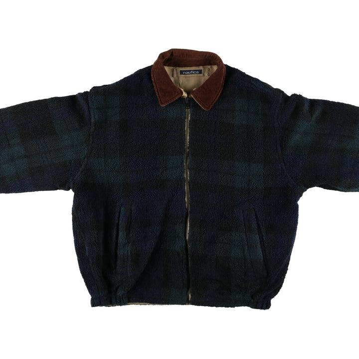 90'S NAUTICA Check Pattern Reversible Swing Top Sports Jacket Men's Size L Vintage /eaa506888