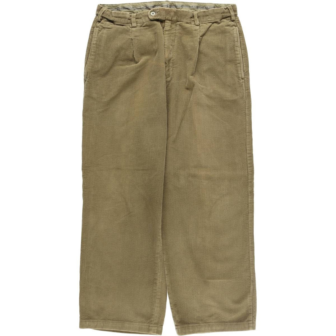 RAINFOREST One-tuck wide rib corduroy pants for men, equivalent to W34 / eaa506908