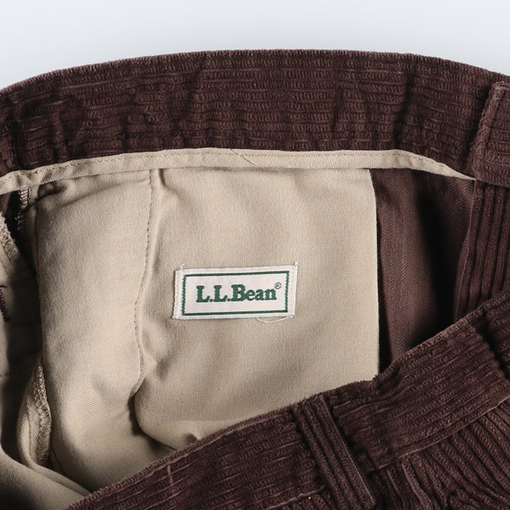 80'S LLBean Wide Ribbed Corduroy Pants Men's Vintage W34 Size / eaa506981