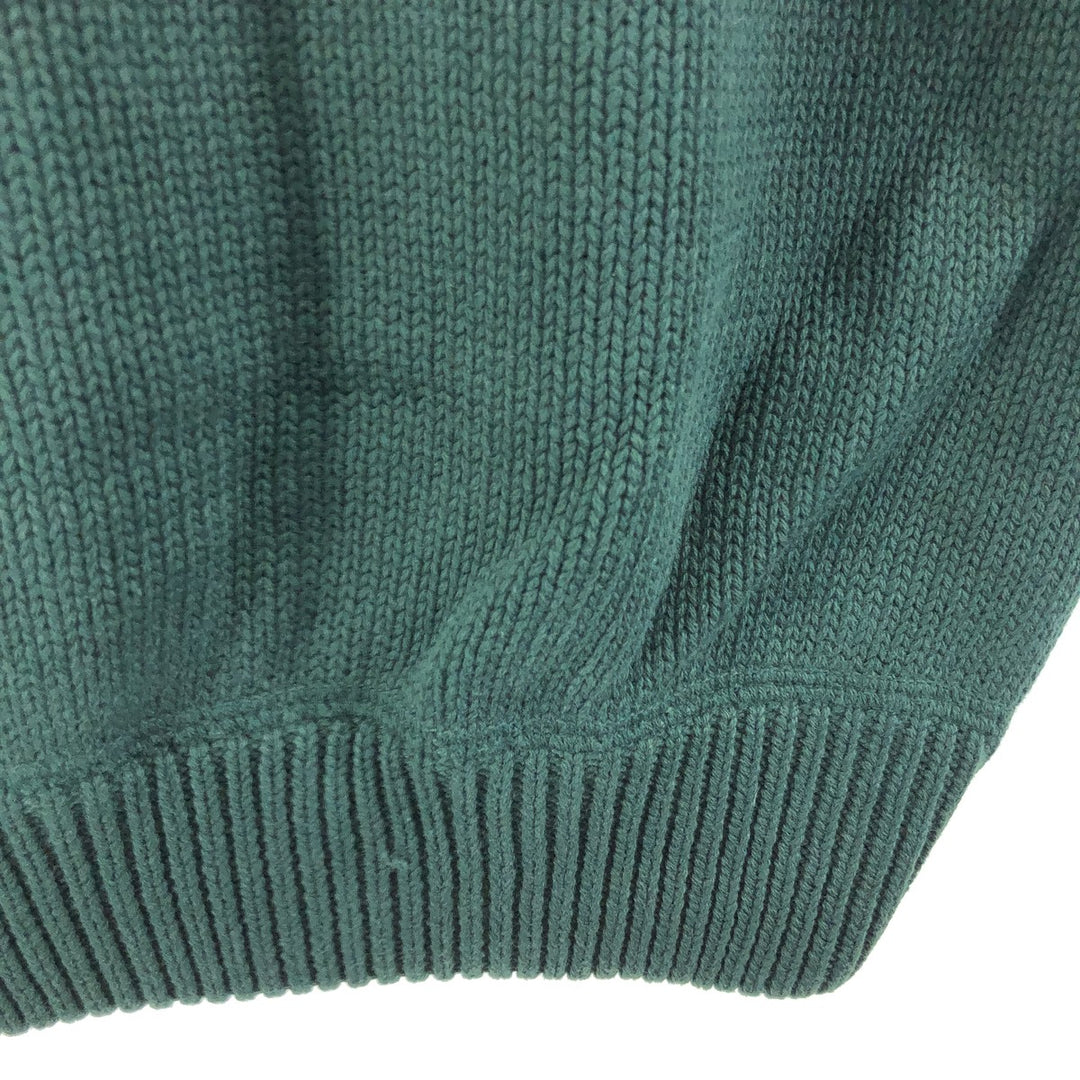 90'S Tommy Hilfiger Cotton Knit Sweater Crew Neck (Crew Neck) Men's L Size Vintage /eaa507040