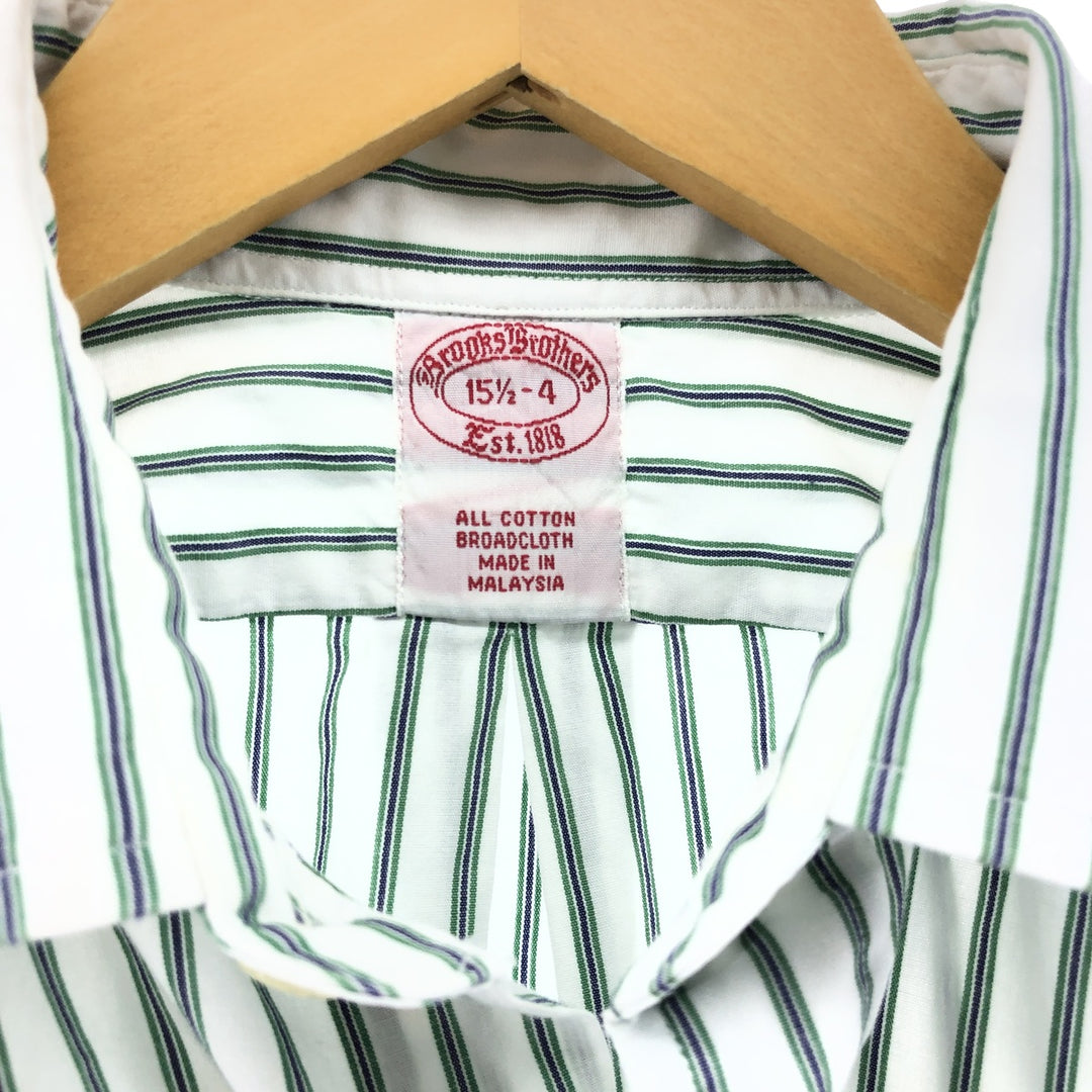 Brooks Brothers Est.1818 Wide Collar Long Sleeve Cotton Striped Shirt Men's M Size / eaa507058