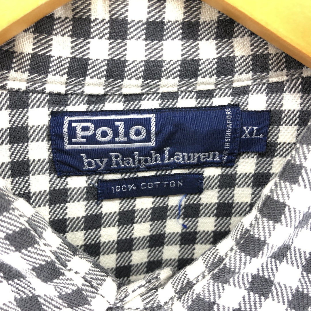 Ralph Lauren POLO by Ralph Lauren Long Sleeve Western Flannel Check Shirt Men's XL / eaa507091