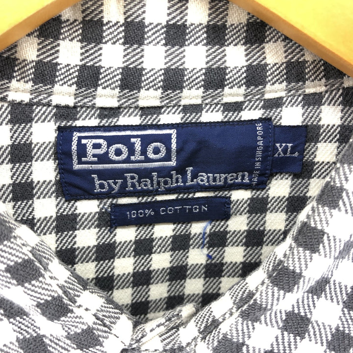 Ralph Lauren POLO by Ralph Lauren Long Sleeve Western Flannel Check Shirt Men's XL / eaa507091