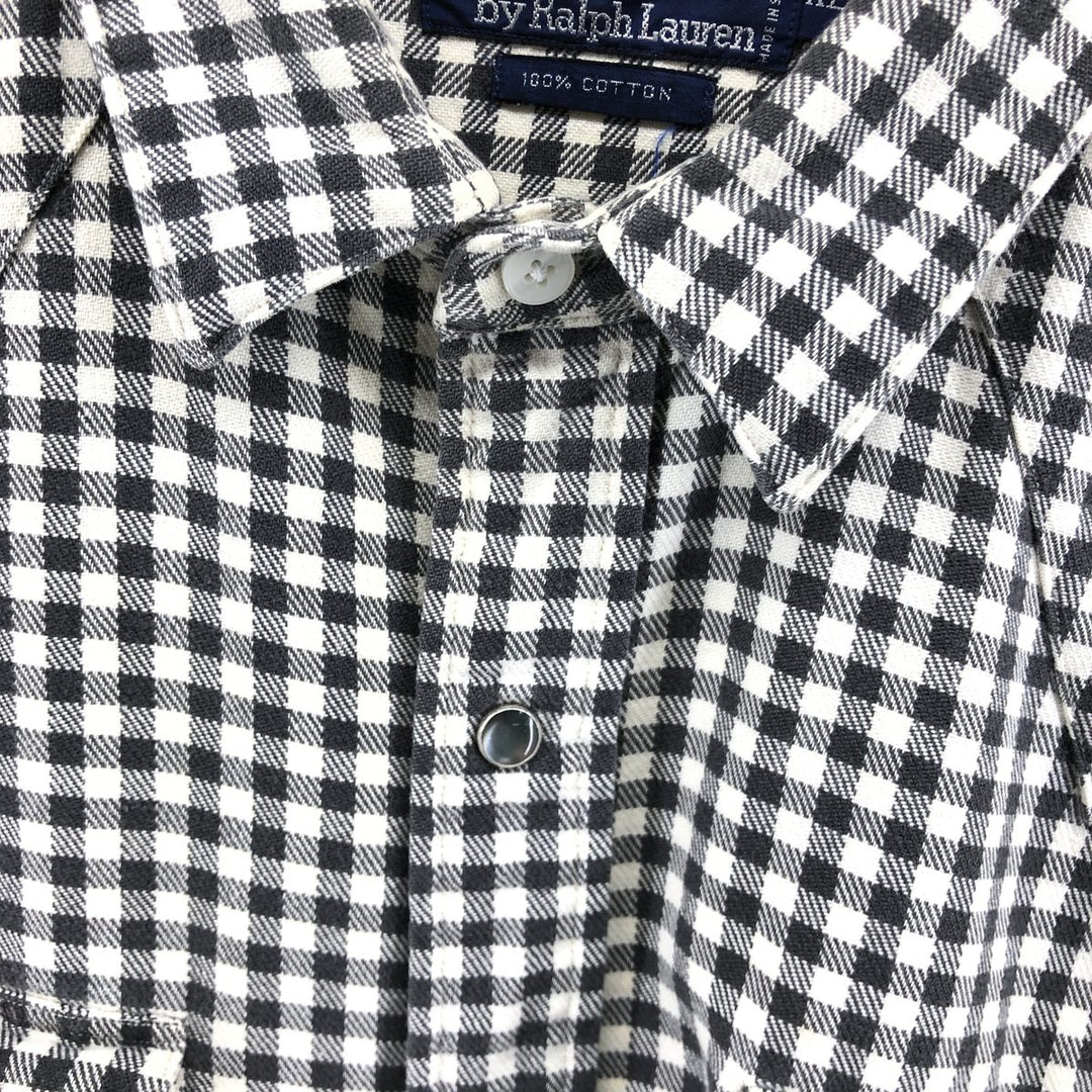 Ralph Lauren POLO by Ralph Lauren Long Sleeve Western Flannel Check Shirt Men's XL / eaa507091