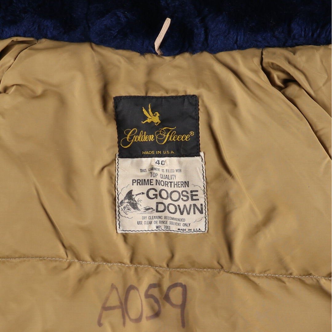 Civilian item 70s~80'S N-3B type military Flight Goose down jacket made in USA men's XL equivalent vintage /eaa507123