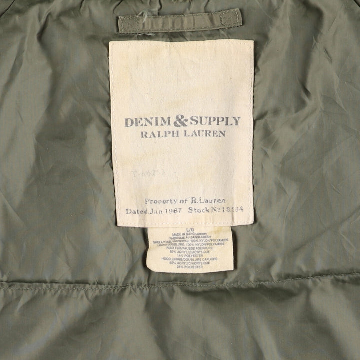 Ralph Lauren DENIM AND SUPPLY Denim and Supply N-3B Type Military Flight Jacket Men's L equivalent Civilian product / eaa507131