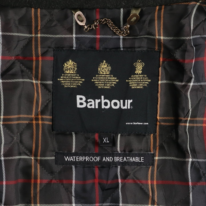 00s~ Barbour WATERPROOF AND BREATHABLE WOOL PARKA 3 Warrant padded wool jacket Men's XL equivalent /eaa507152