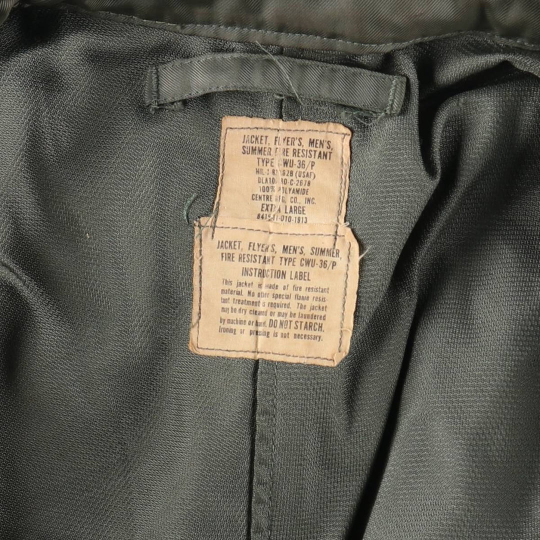 80'S US military authentic CWU-36/P military flight jacket made in USA, EXTRA LARGE, equivalent to men's XL, vintage /eaa507160