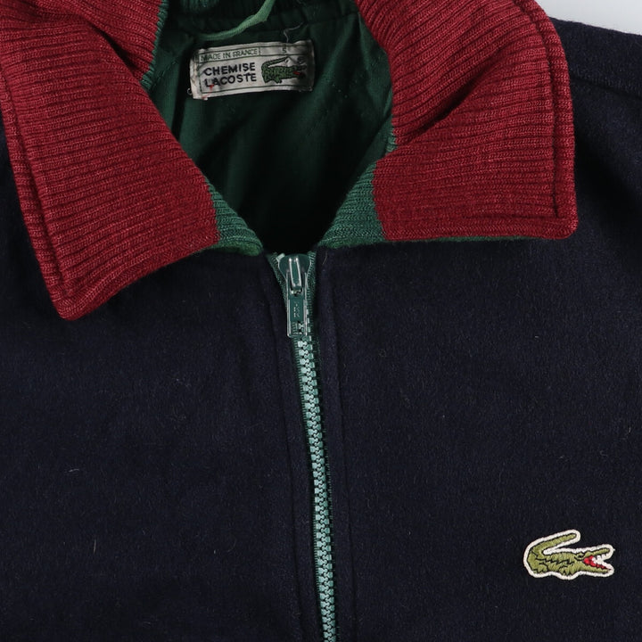 80'S Lacoste LACOSTE CHEMISE French Lacoste wool blouson made in France men's size L vintage /eaa507174