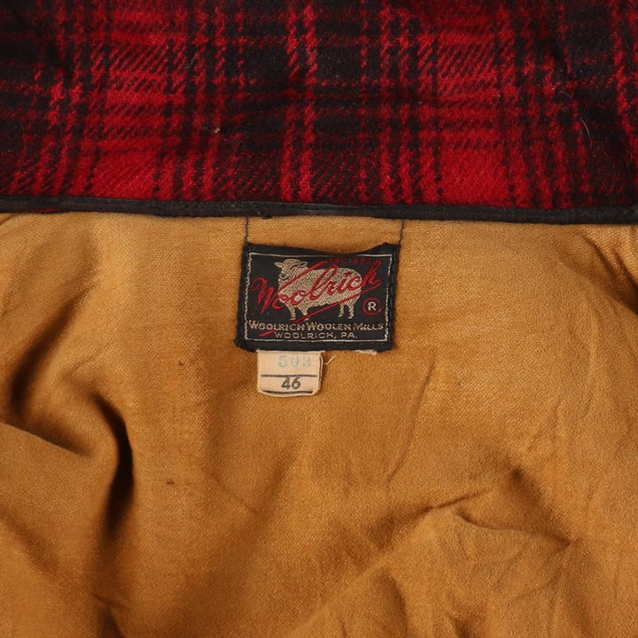 50'S WOOLRICH Check Pattern Wool Hunting Jacket Men's Size L Vintage / eaa507183