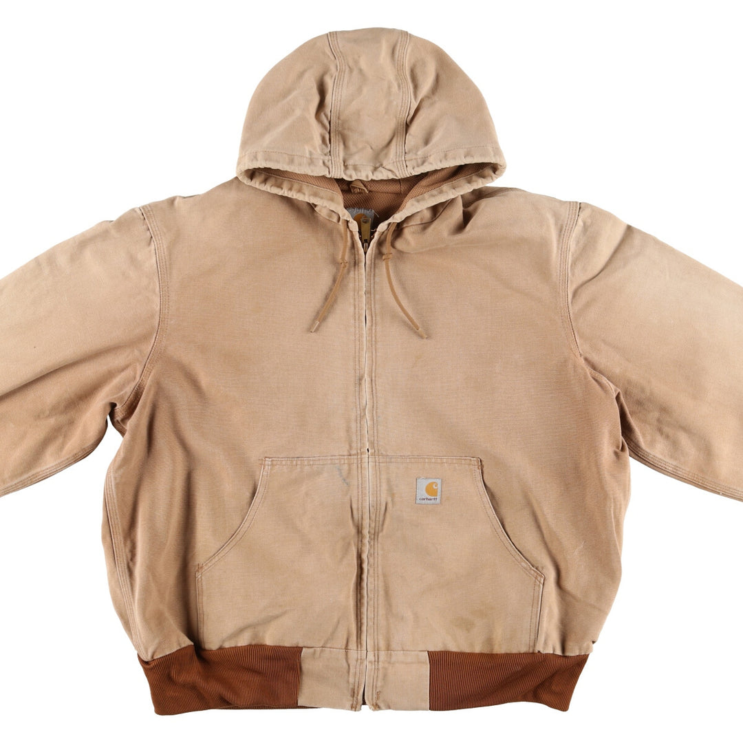 Carhartt Active Jacket Duck Full Zip Parka Made in USA Men's L size / eaa507252